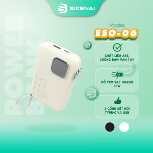 sạc dự phòng không dây sikenai