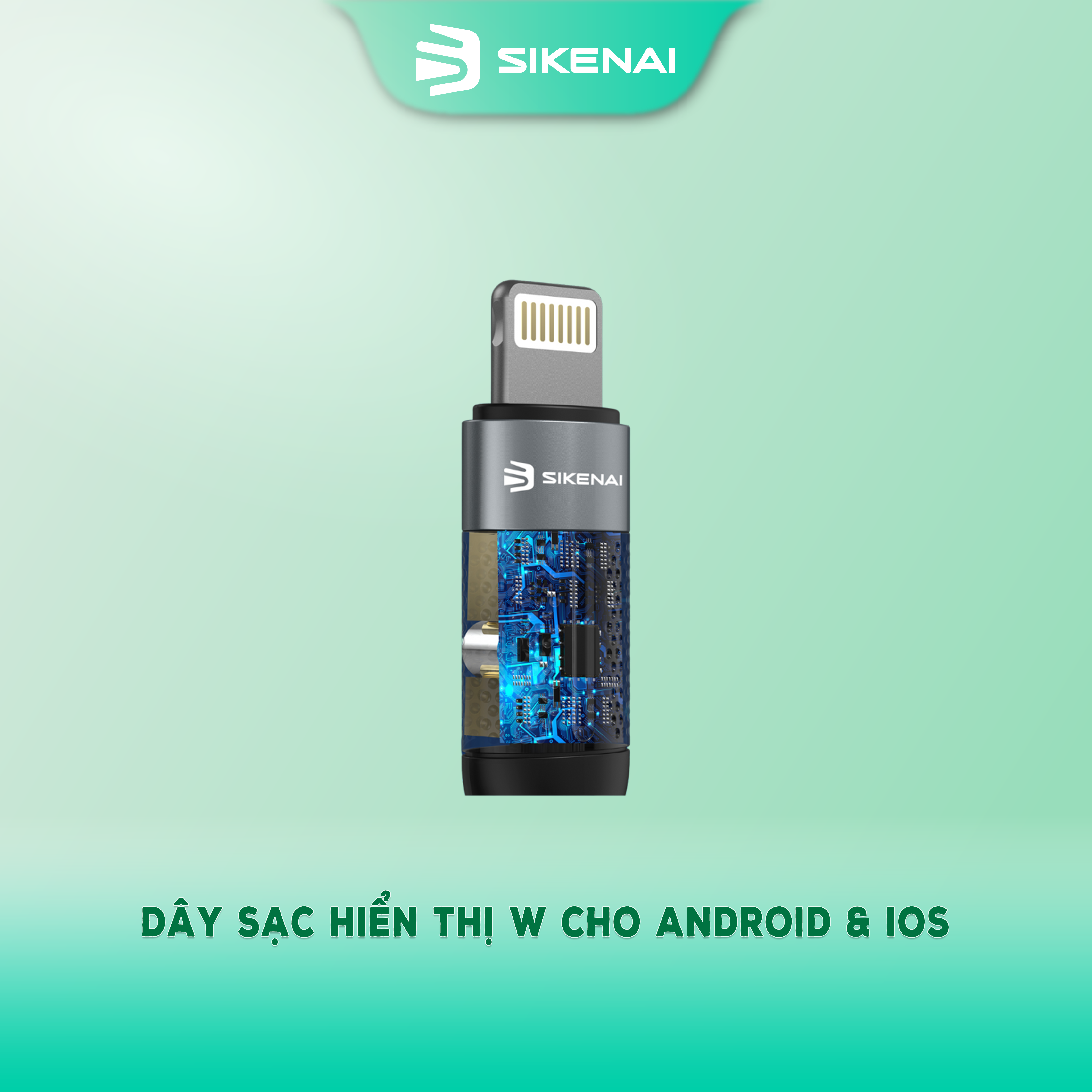 dây sạc hiển thị w sikenai