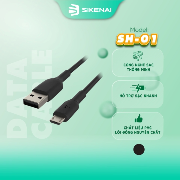 dây sạc nhanh sikenai