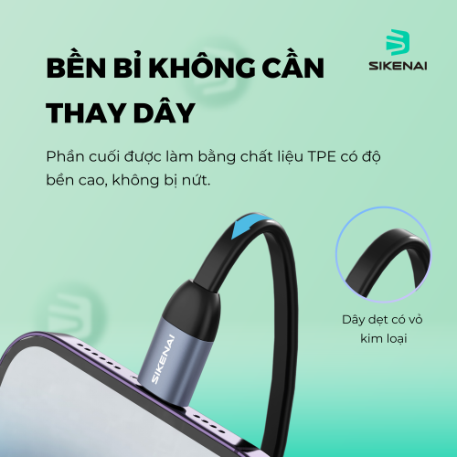 dây sạc nhanh sikenai
